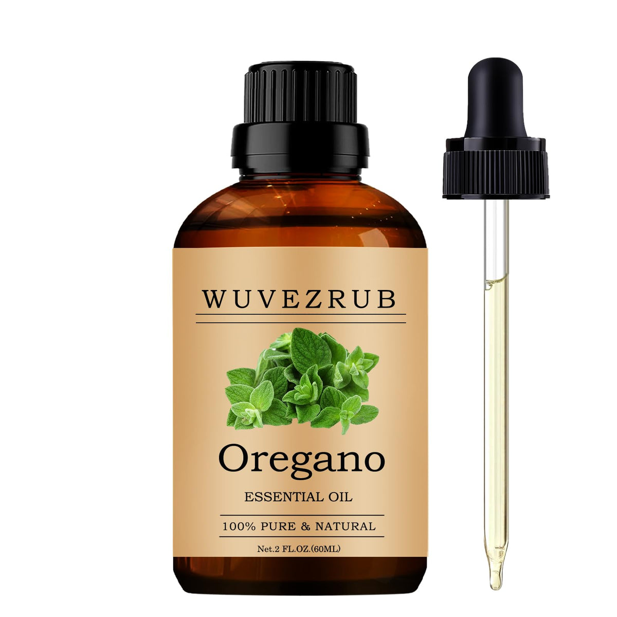 Wuvezrub aceite orégano 60 ml botella: aroma rico para difusor.