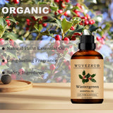 Aplicación facial suave con Wuvezrub Wintergreen en productos de piel.