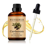 Wuvezrub Cardamomo: aceite esencial puro en botella-vertido para aromaterapia relajante