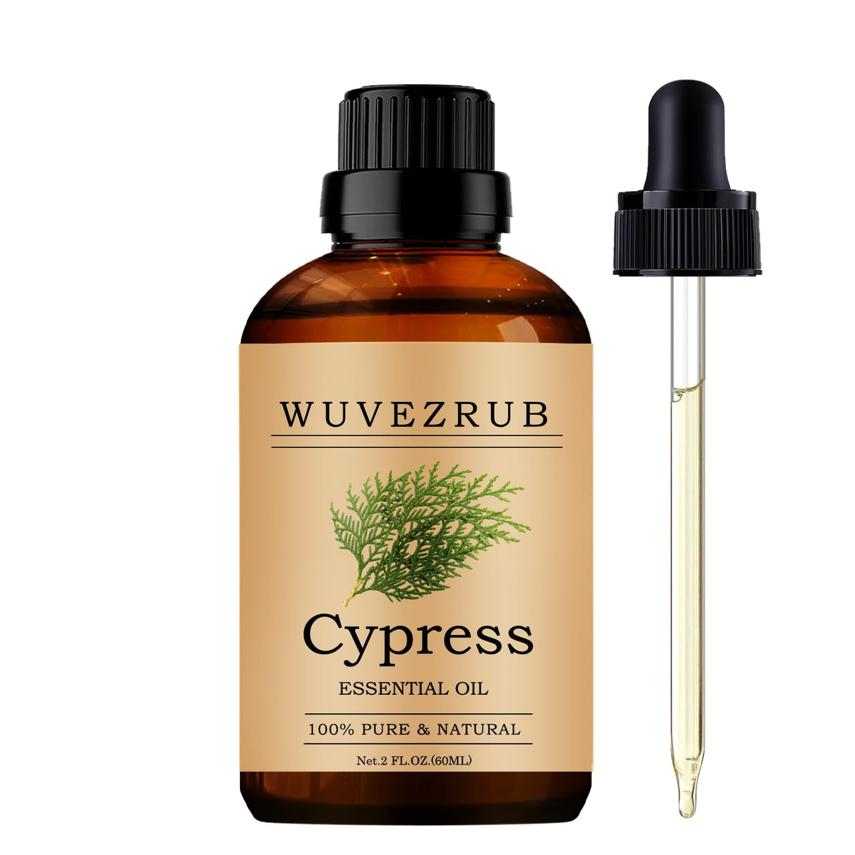 Wuvezrub Ciprés: botella de 60 ml para aromaterapia en casa.
