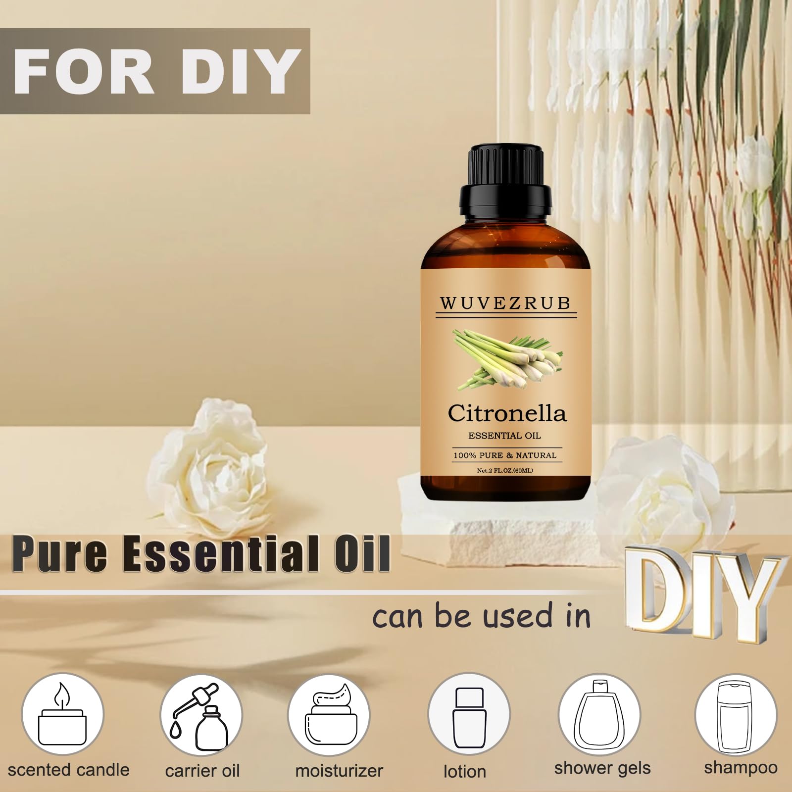 Fragancia cítrica para proyectos caseros: velas y cosméticos con Wuvezrub.