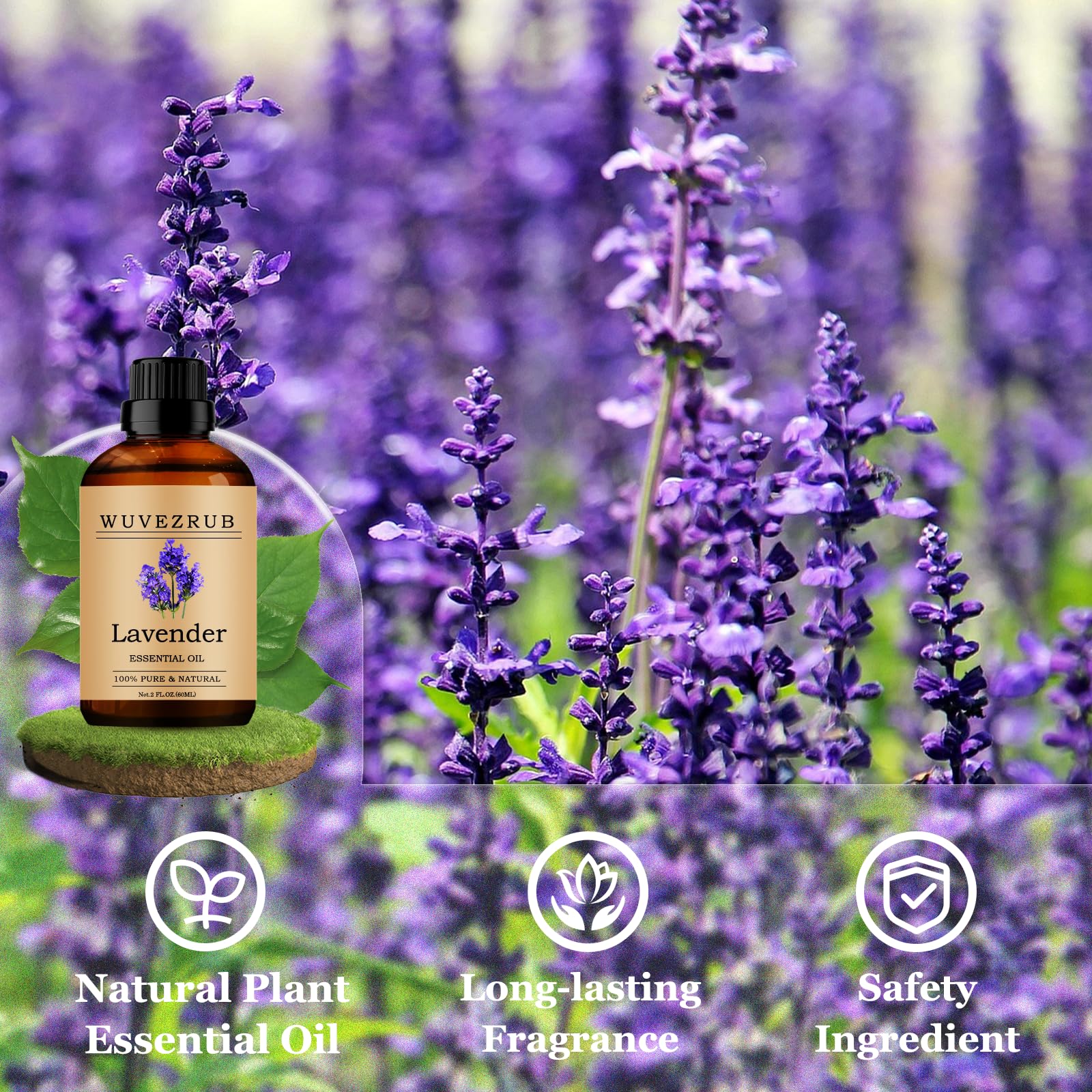 Wuvezrub fragancia casera lavanda para velas y jabones