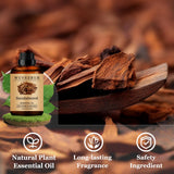 Wuvezrub fragancia de sándalo, aroma duradero para difusor