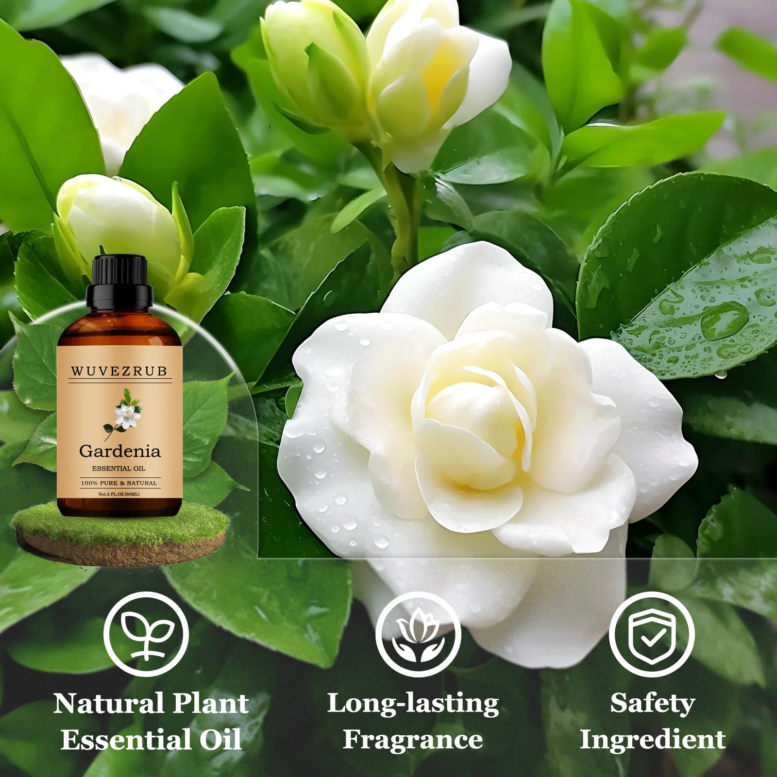 Wuvezrub Gardenia para DIY: fragancia duradera en velas.