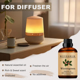 Wuvezrub gaulteria envase de vidrio de 120 ml con tapa.