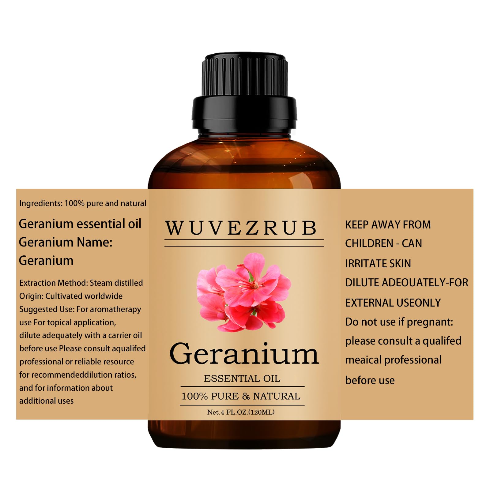 Wuvezrub Geranio: aroma relajante para crear un ambiente tranquilo.