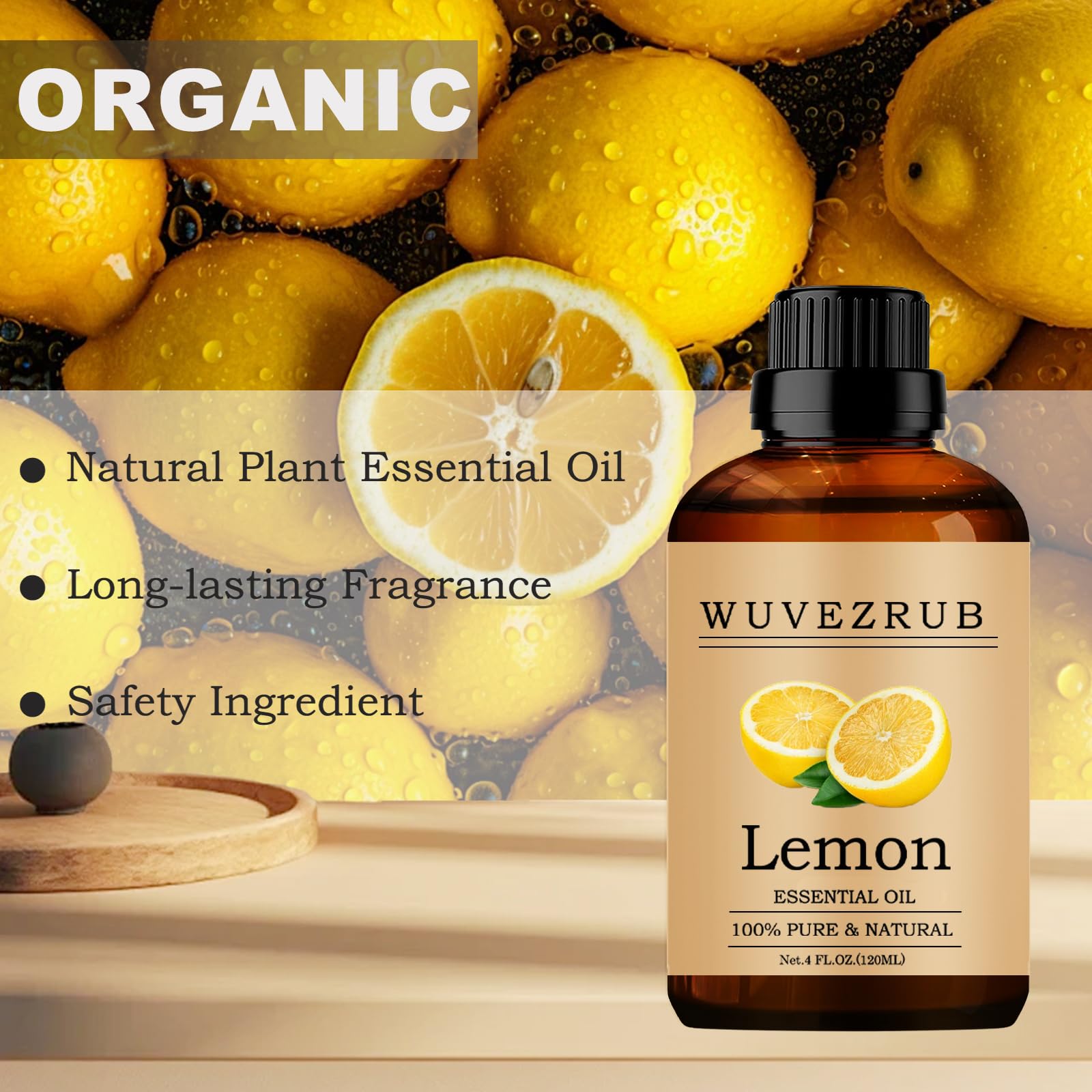 Wuvezrub Limón: uso diluido en tónicos o sueros para piel.