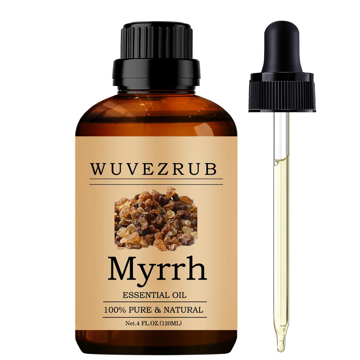 Frasco de aceite de mirra Wuvezrub de 120 ml para aromaterapia