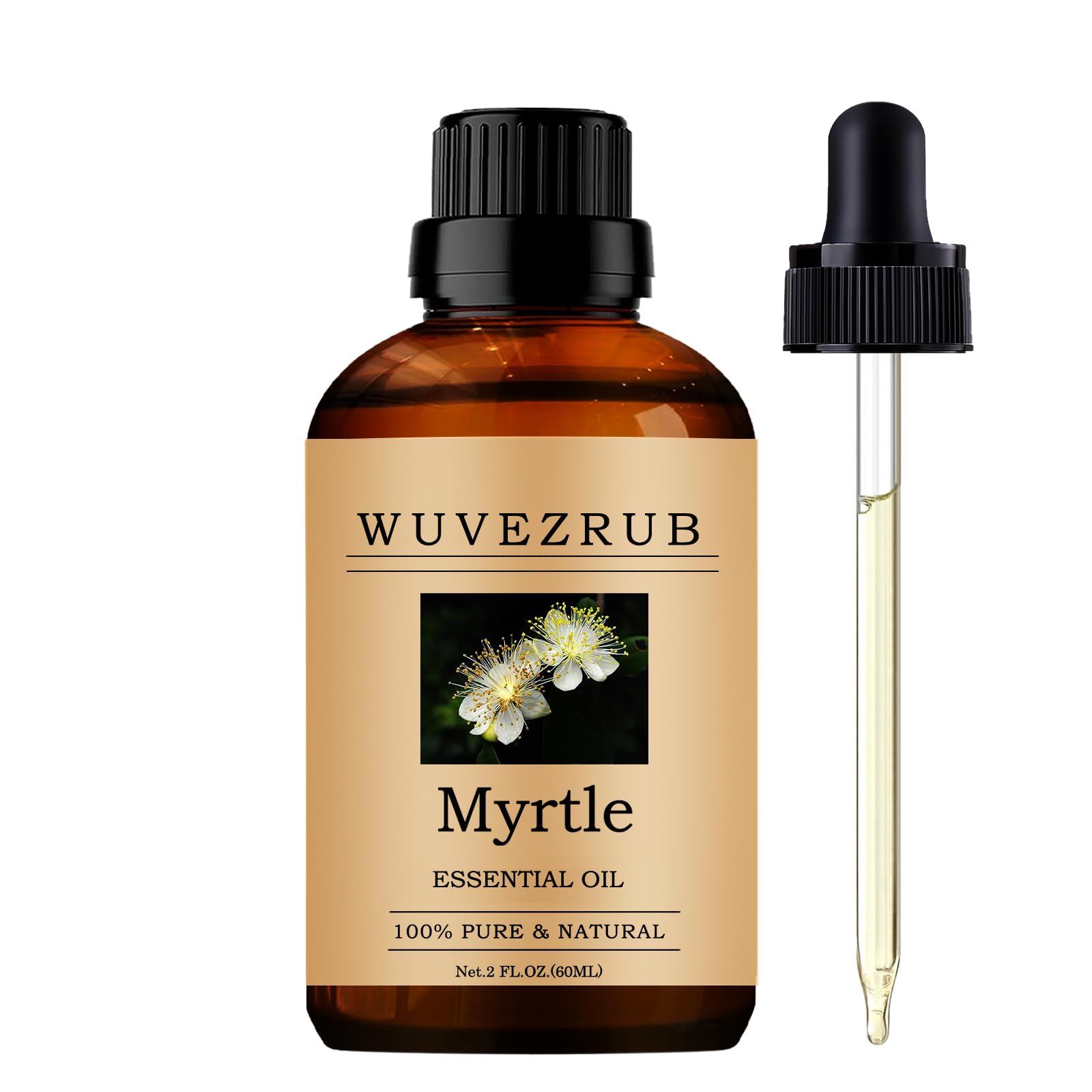 Wuvezrub Myrtle: aceite esencial en botella para aroma puro en casa