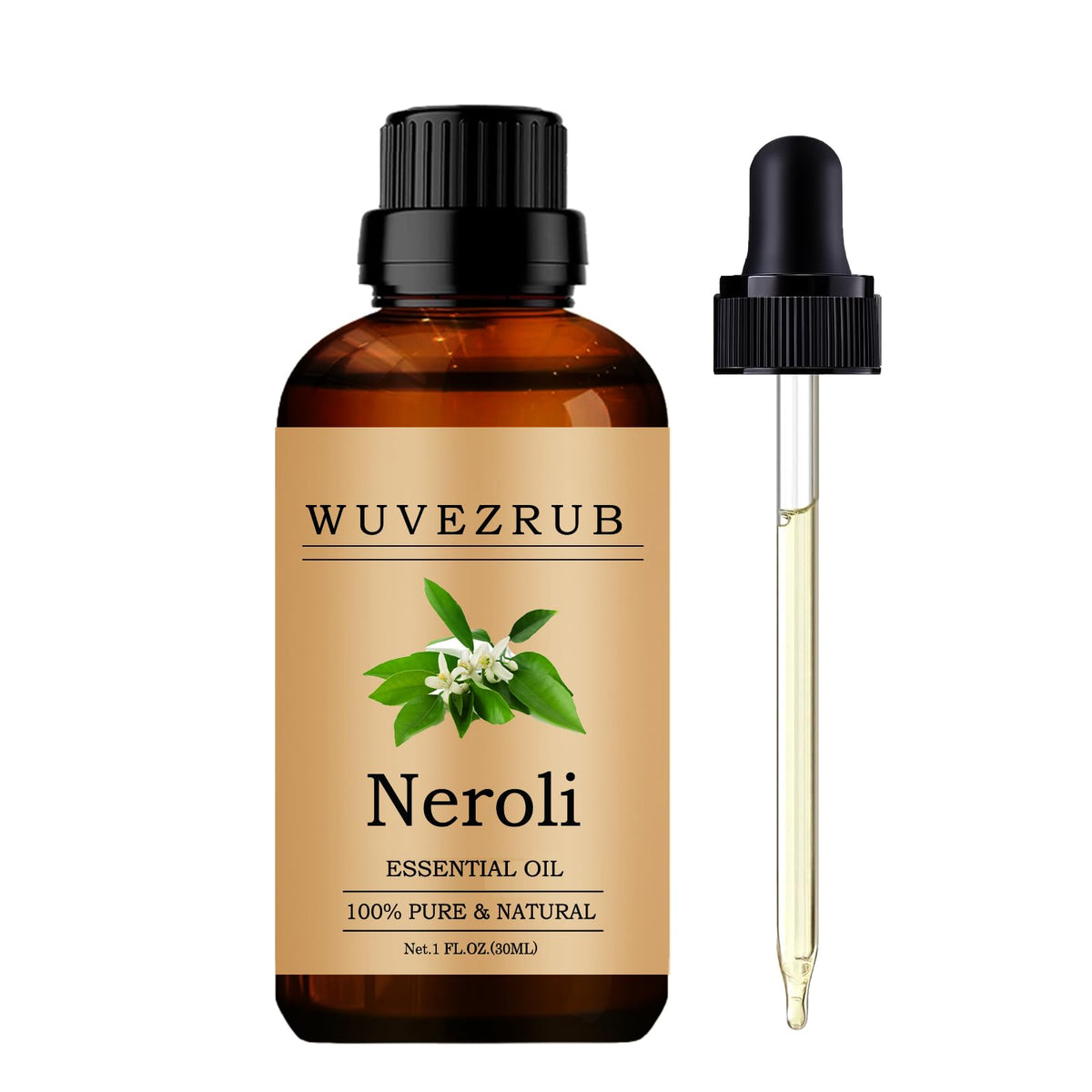 Wuvezrub Neroli: botella de aceite esencial de 30 ml para difusor.