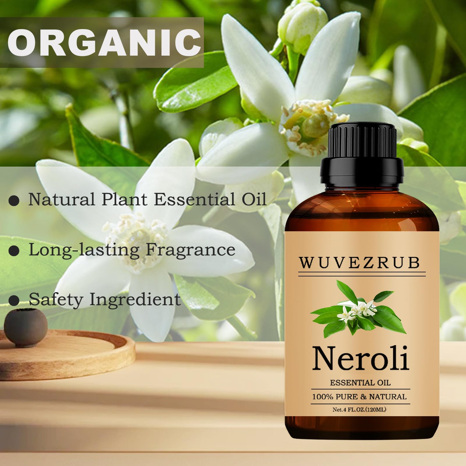 Wuvezrub Neroli: añade a tónicos o cremas para cuidado de la piel.