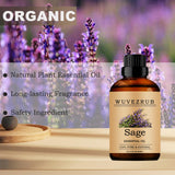 Wuvezrub salvia, uso en piel para tónicos o sueros con aroma suave.