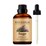 Wuvezrub salvia, botella de aceite puro para aromaterapia y difusores.