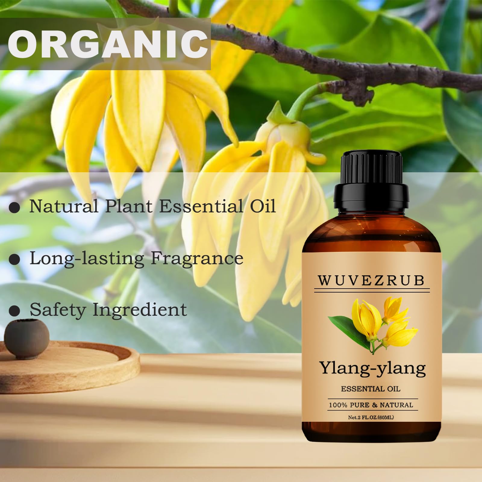 Wuvezrub Ylang-Ylang: uso en piel para tónicos, sueros y cremas.