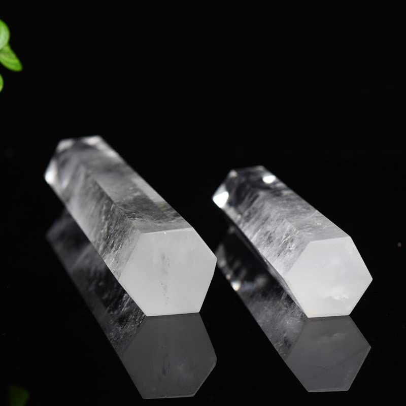 Cristal cuarzo WUYOUSHI en torre, tallado a mano para decoración.