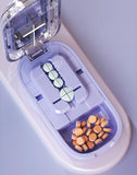 Caja de medicamentos WUZIGOLF para viaje, portátil y segura.