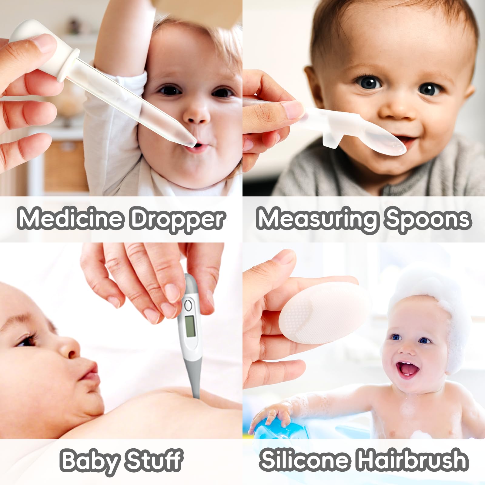 Cucharas de medicion WXA para bebes, control de ml sencillo.