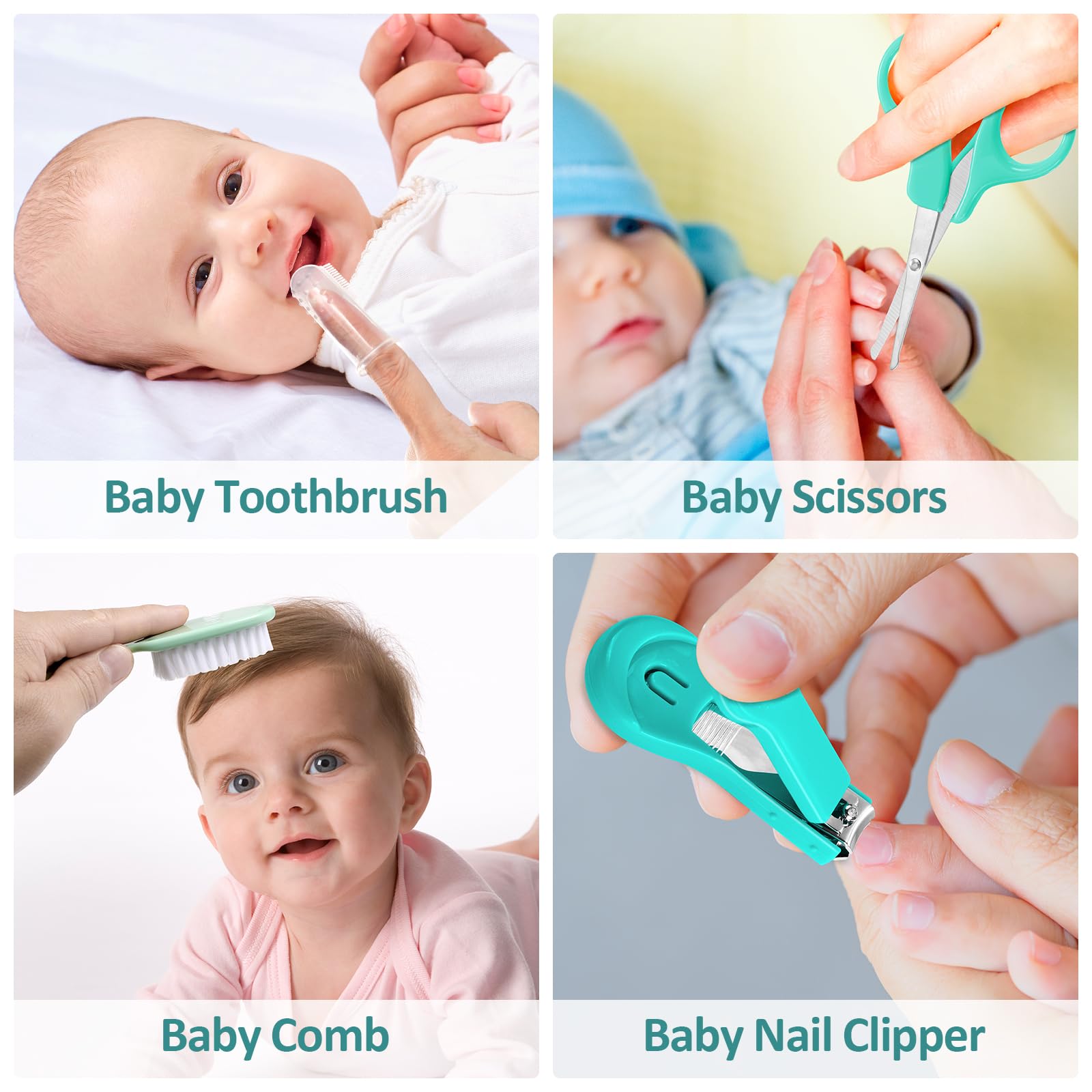 WXA kit cuidado bebé - aspirador nasal para descongestión suave.