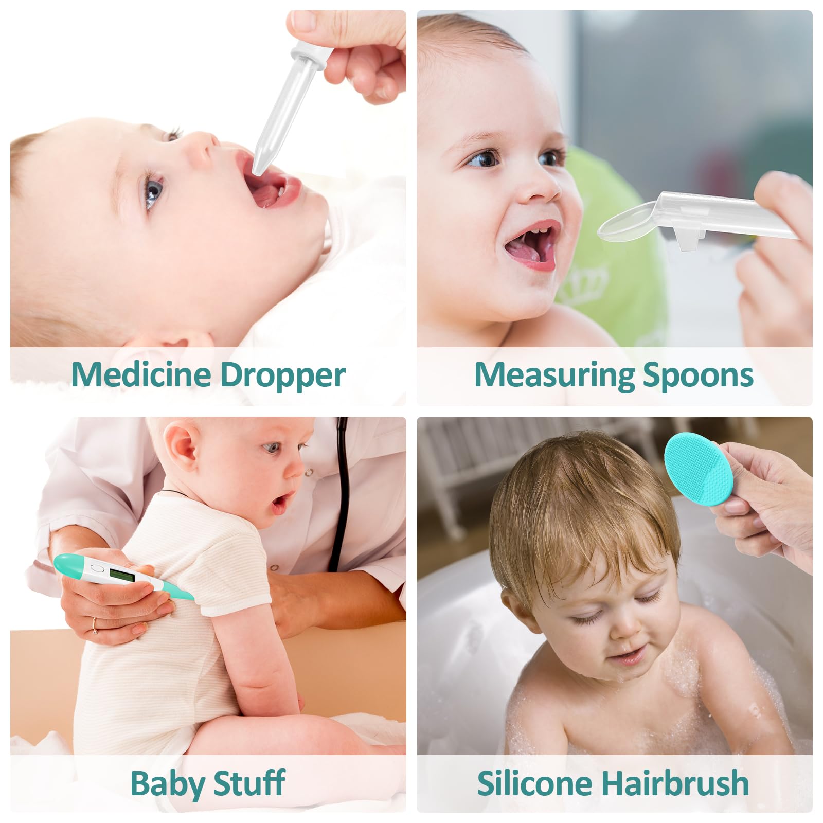 WXA kit cuidado bebé - cucharita medidora para dosis precisas.