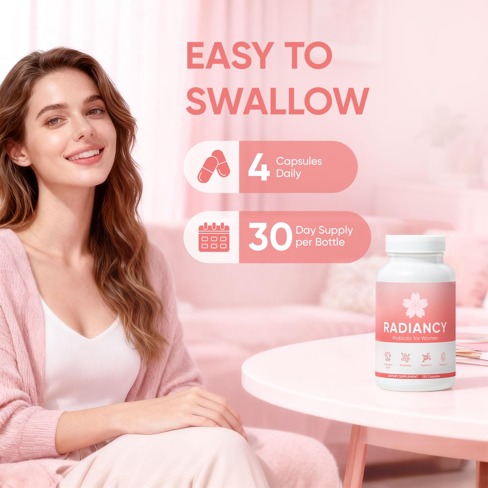 WXDOAU Radiancy, equilibrio del pH íntimo con probióticos