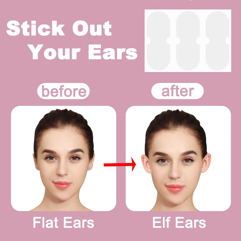 Parches de oreja elfo transparentes de WXYISIVEN, ideal para retoques rápidos en cualquier ocasión