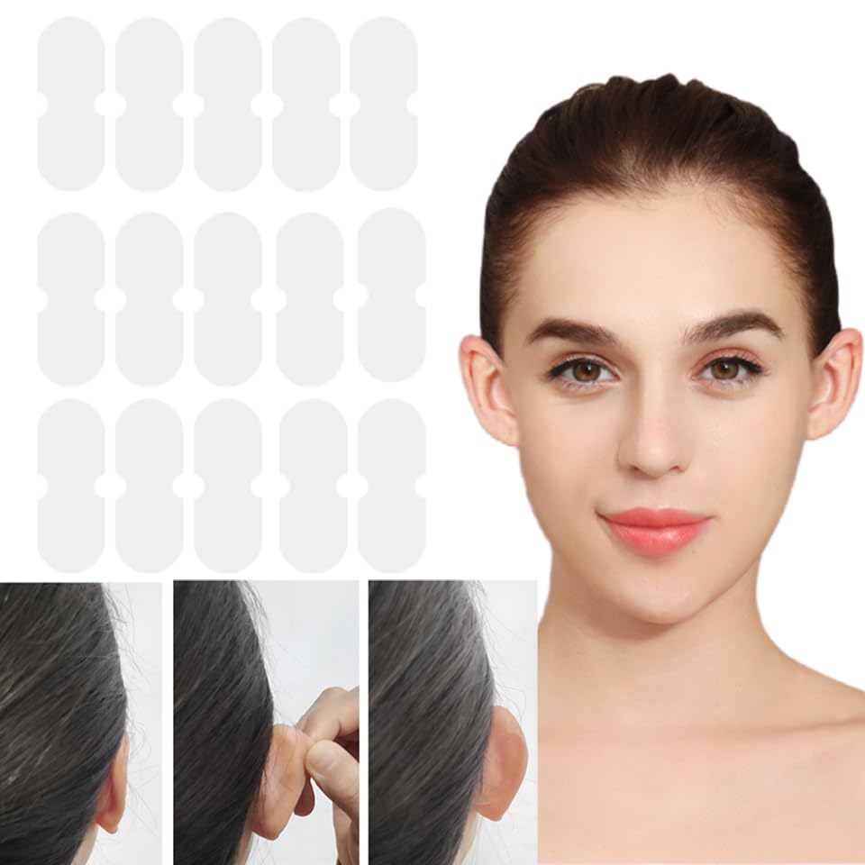 Parches de oreja elfo transparentes de WXYISIVEN para uso discreto detrás de la oreja