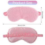 Antifaz WY LIGHTING LEVEL plush rojo para bloquear la luz durante siestas