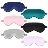 WY LIGHTING LEVEL mascaras seda dormir pack seis, descanso cómodo sin luces
