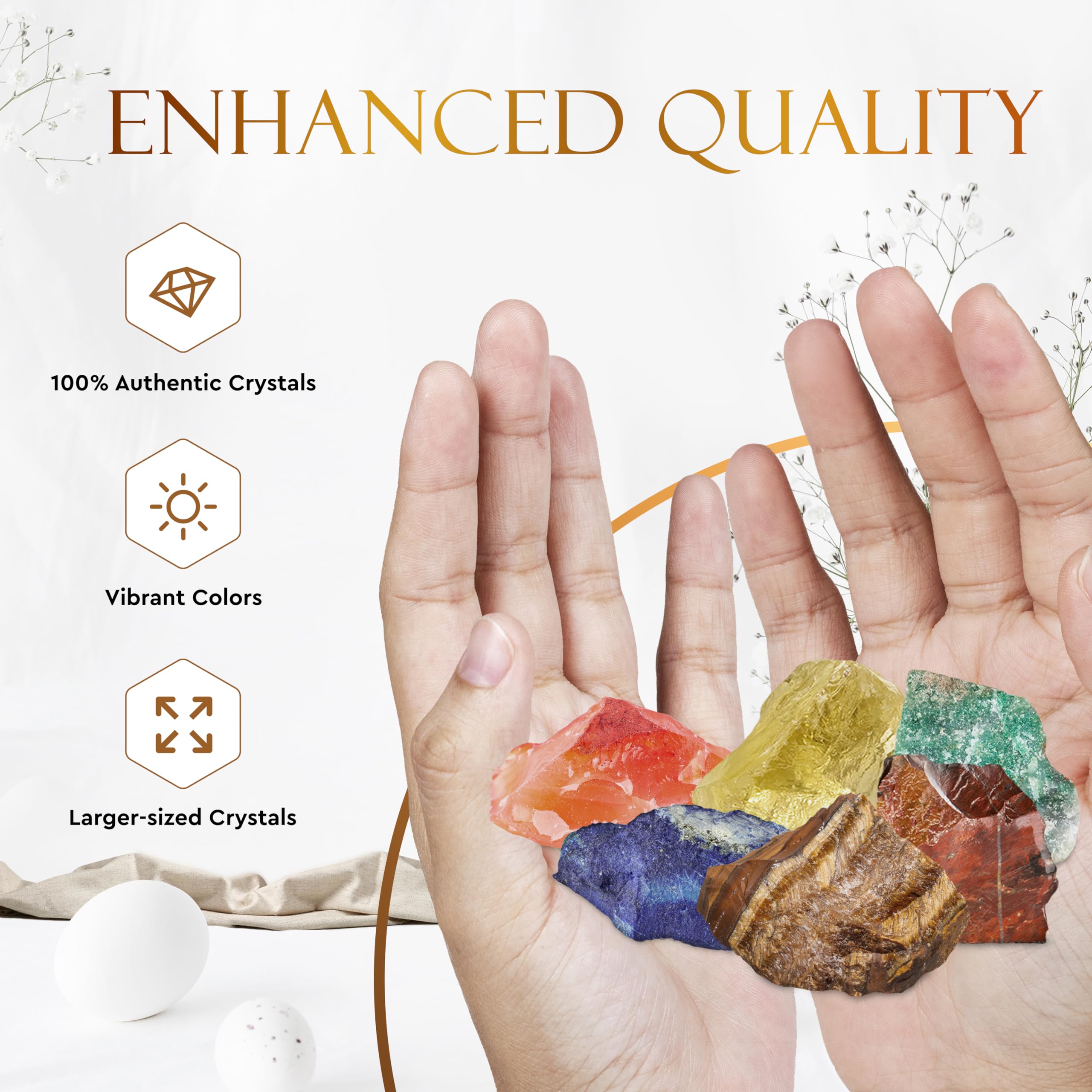 Wyspell Virgo Crystal Set: aventurina verde para equilibrio emocional durante rituales