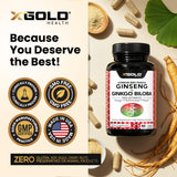X Gold Health para hombres y mujeres, energía y enfoque diario