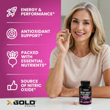 X Gold Health prueba de pureza en laboratorio de EE. UU. garantiza seguridad.