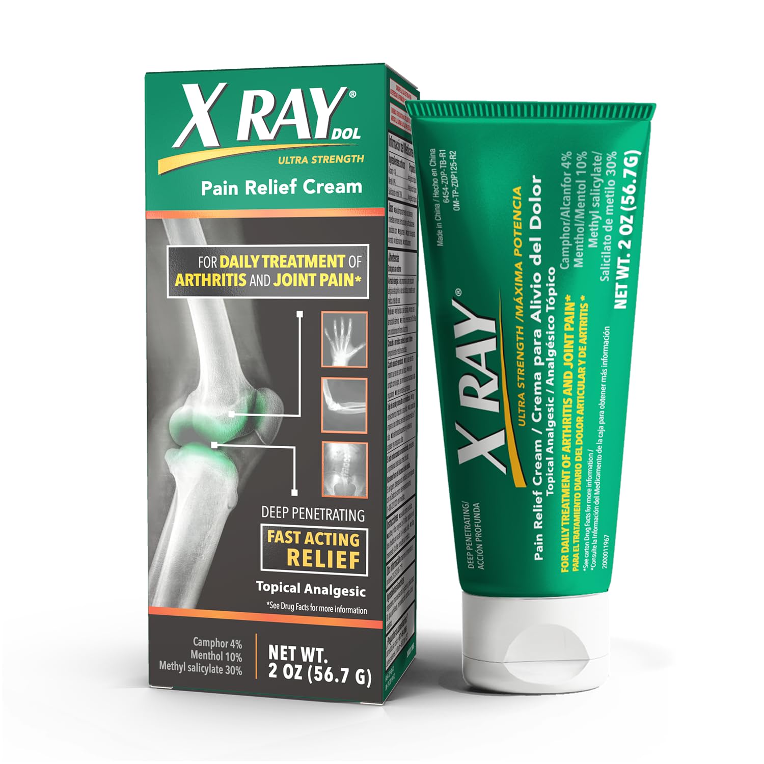 X Ray Dol Crema alivia dolor articular con aplicación localizada diaria.