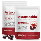 Xaarty 2pack Astaxantina: botella y empaque para uso diario de ojos sanos.