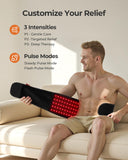 XASLA luz-infrarroja-850nm en cinturon para relajación muscular profunda.