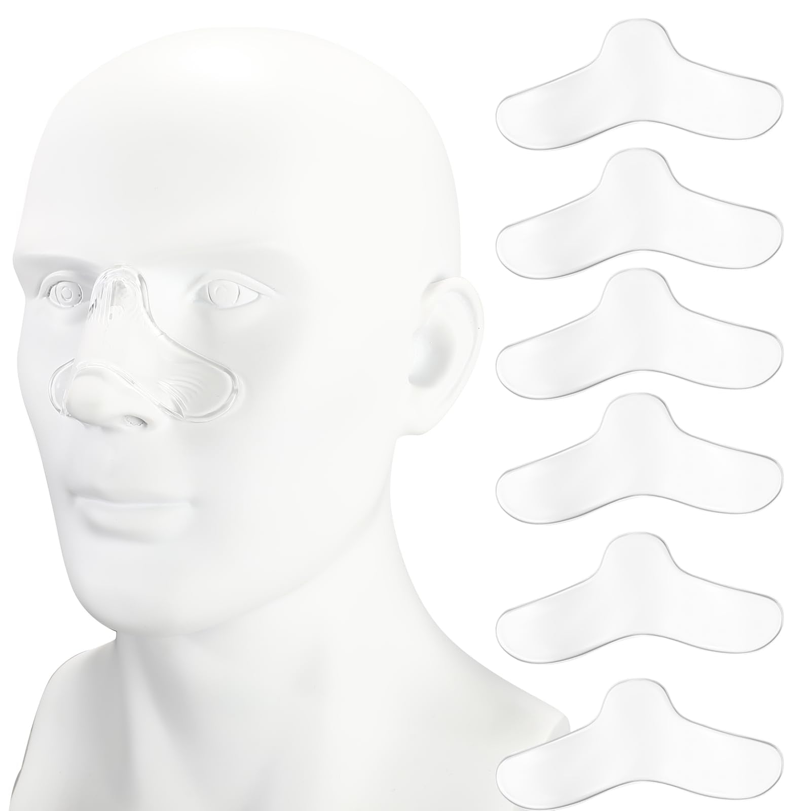 XIZAO almohadilla nasal para CPAP con gel de silicona suave y comodidad.