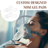 Pack de 6 almohadillas nasales CPAP de silicona para uso práctico.