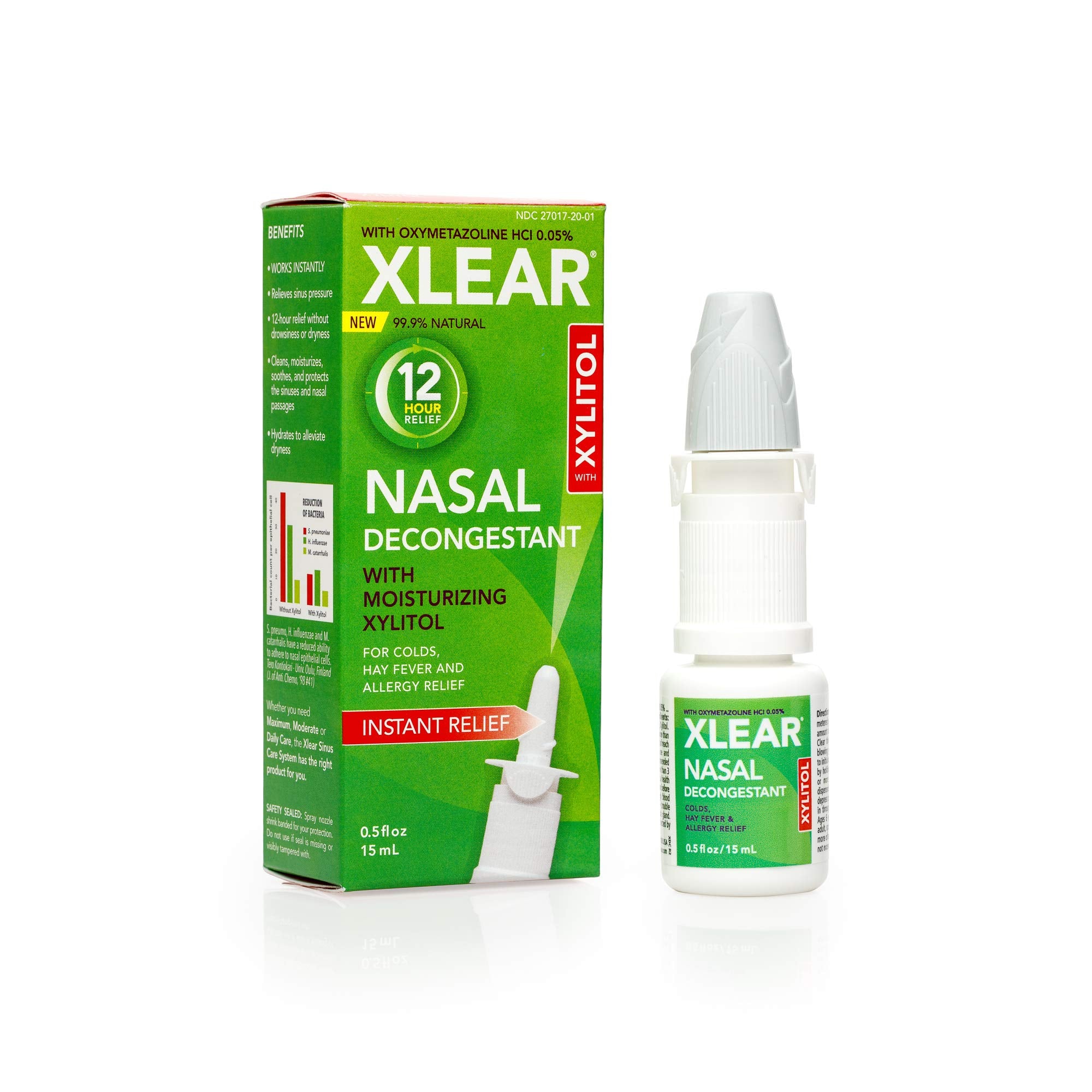 Xlear atomizador nasal con xilitol para limpiar y humectar las vías nasales