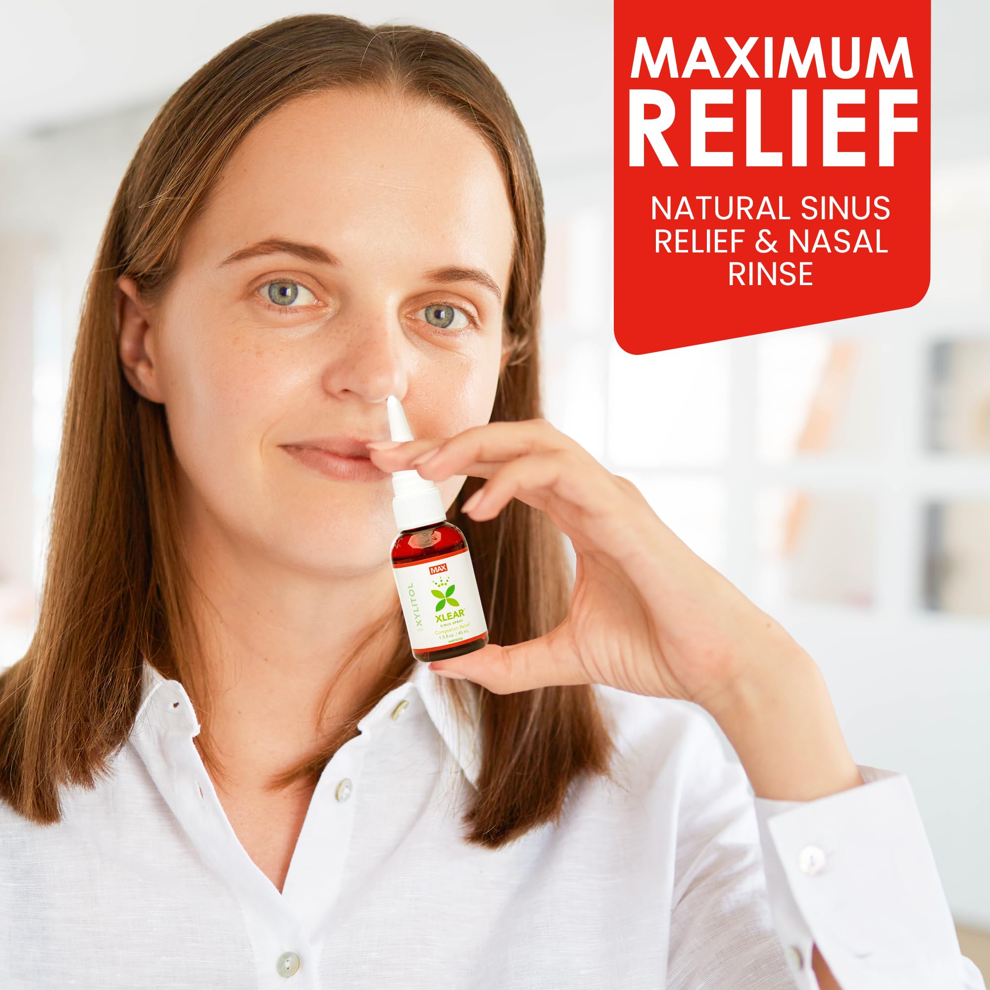 Uso nocturno de Xlear MAX para confort nasal