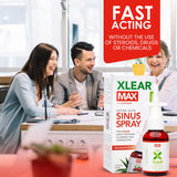 Xlear MAX alivio nasal natural tras exposición a polución y alérgenos.