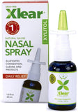 Xlear spray nasal con xilitol en botella, limpieza suave y humectante