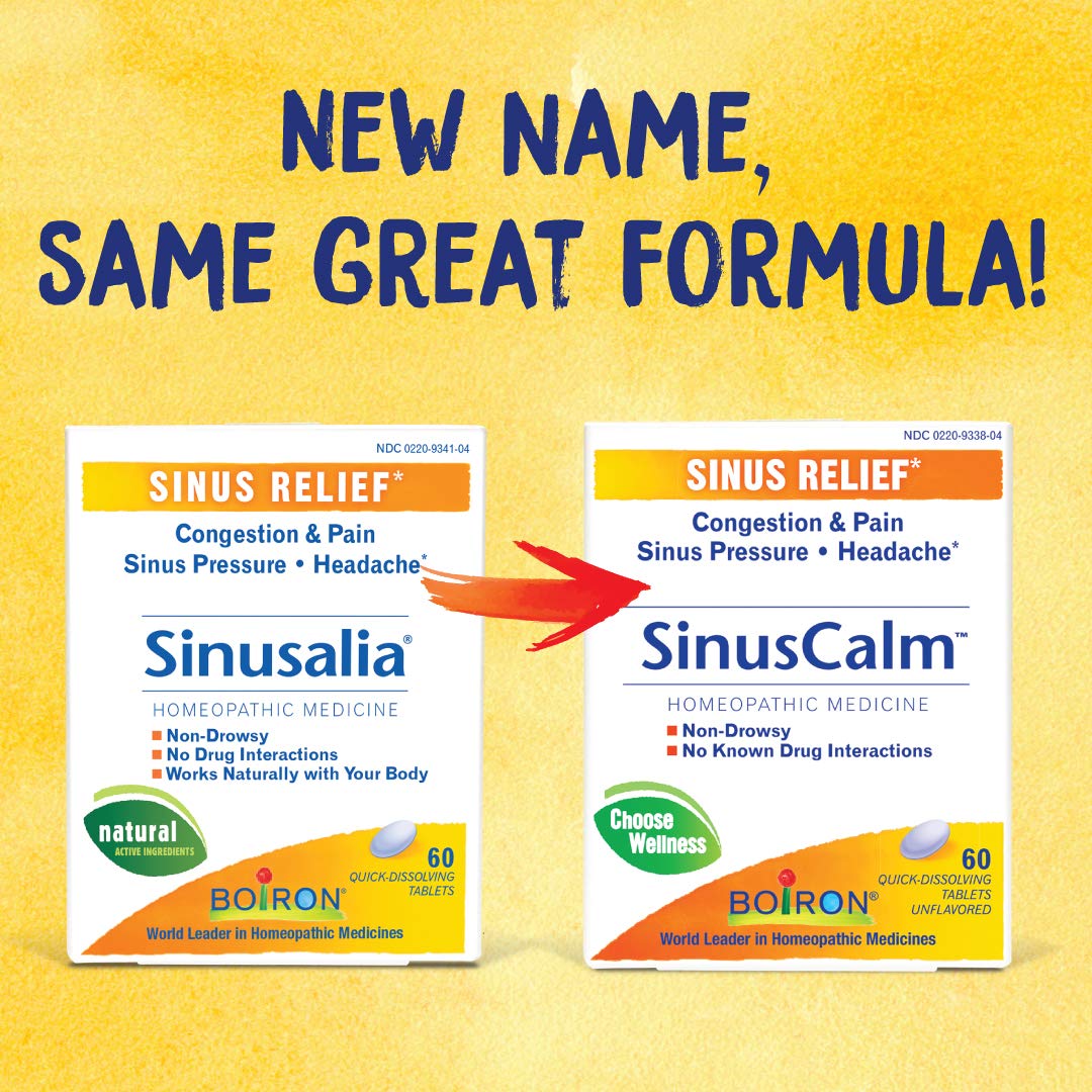 Xllent Boiron Sinus Calm, etiqueta legible para identificar la dosis.
