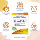 Xllent Boiron Sinus Calm, uso diario de tableta para bienestar nasal.