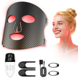 XMZXMZ mascarilla de luz roja facial con 660/850 nm para un aspecto más radiante.