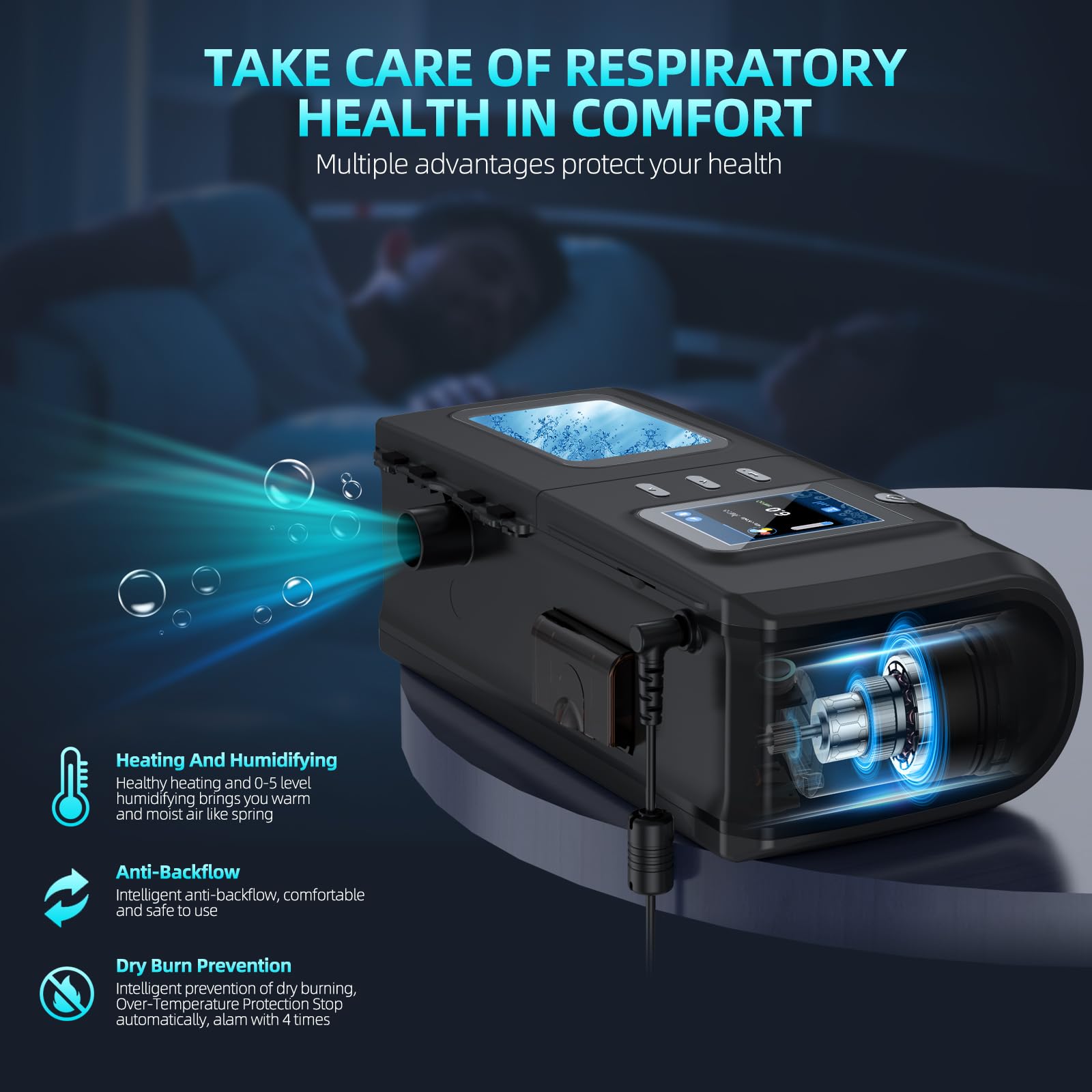 Conector y tubo XNPINDA CPAP para conexiones estables