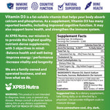 XPRS Nutra Vitamina D3 polvo sin sabor, suministro ético y de calidad.