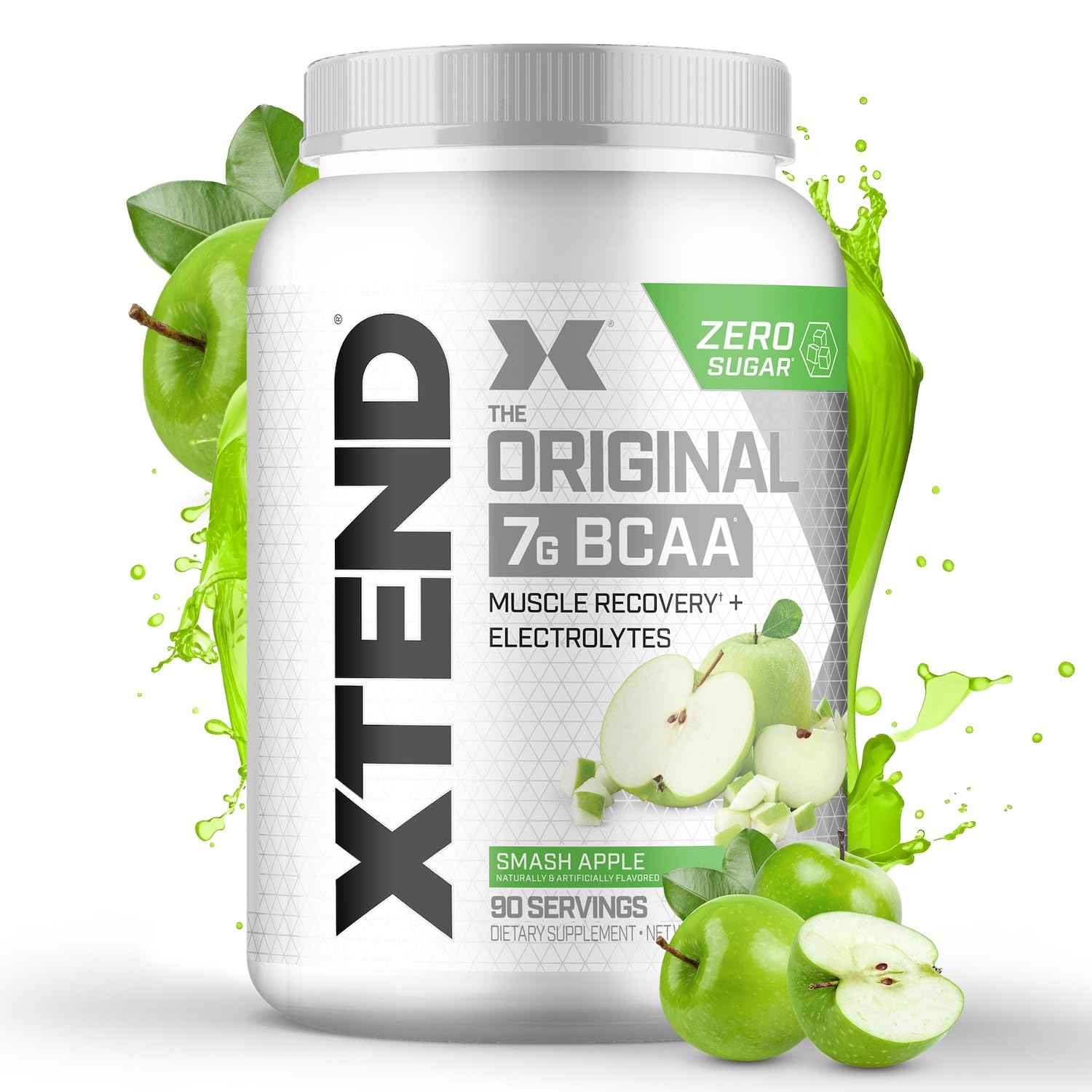 Xtend BCAA en polvo de 7 g para entrenamientos intensos y recuperación.