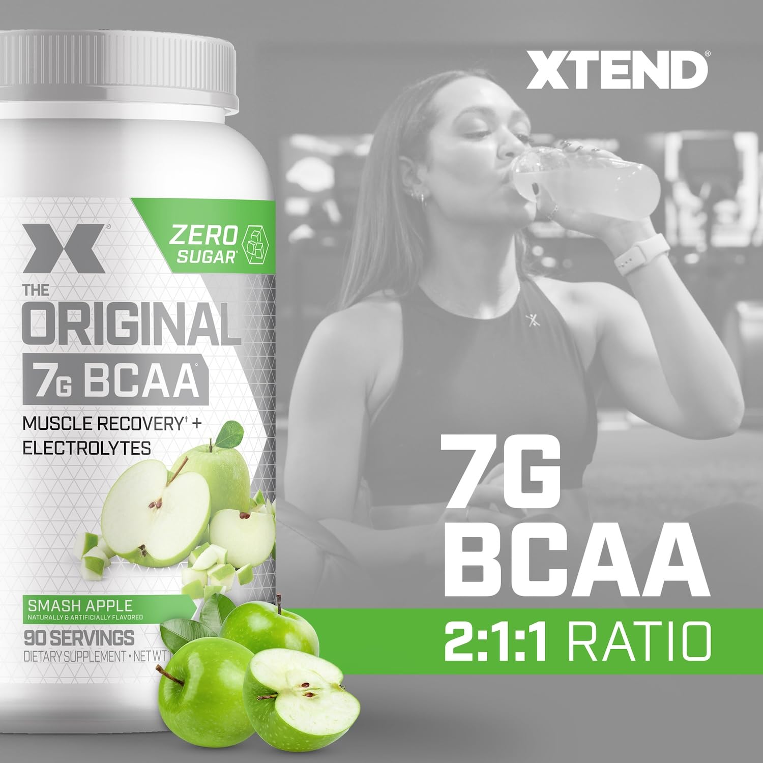 Xtend con electrolitos y sin azúcar para hidratación durante la sesión.