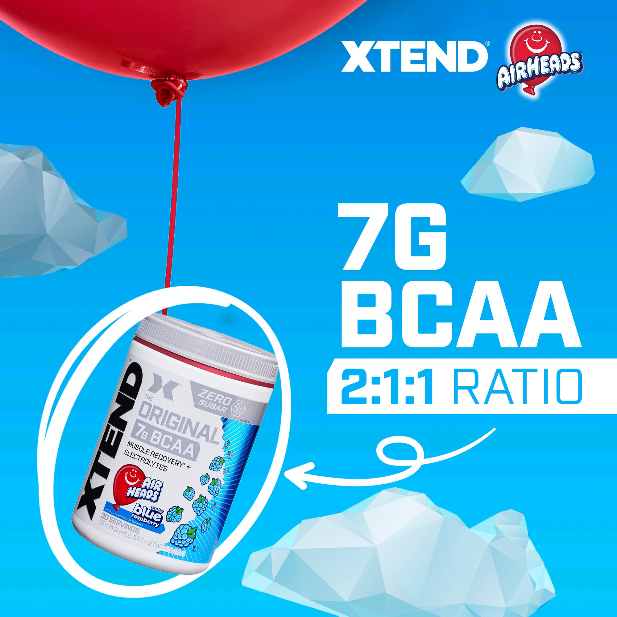 Xtend con 7 g de BCAA por porción para entrenos intensos.