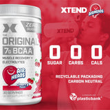 Xtend con sabor Cherry Airheads para una experiencia agradable durante ejercicio.
