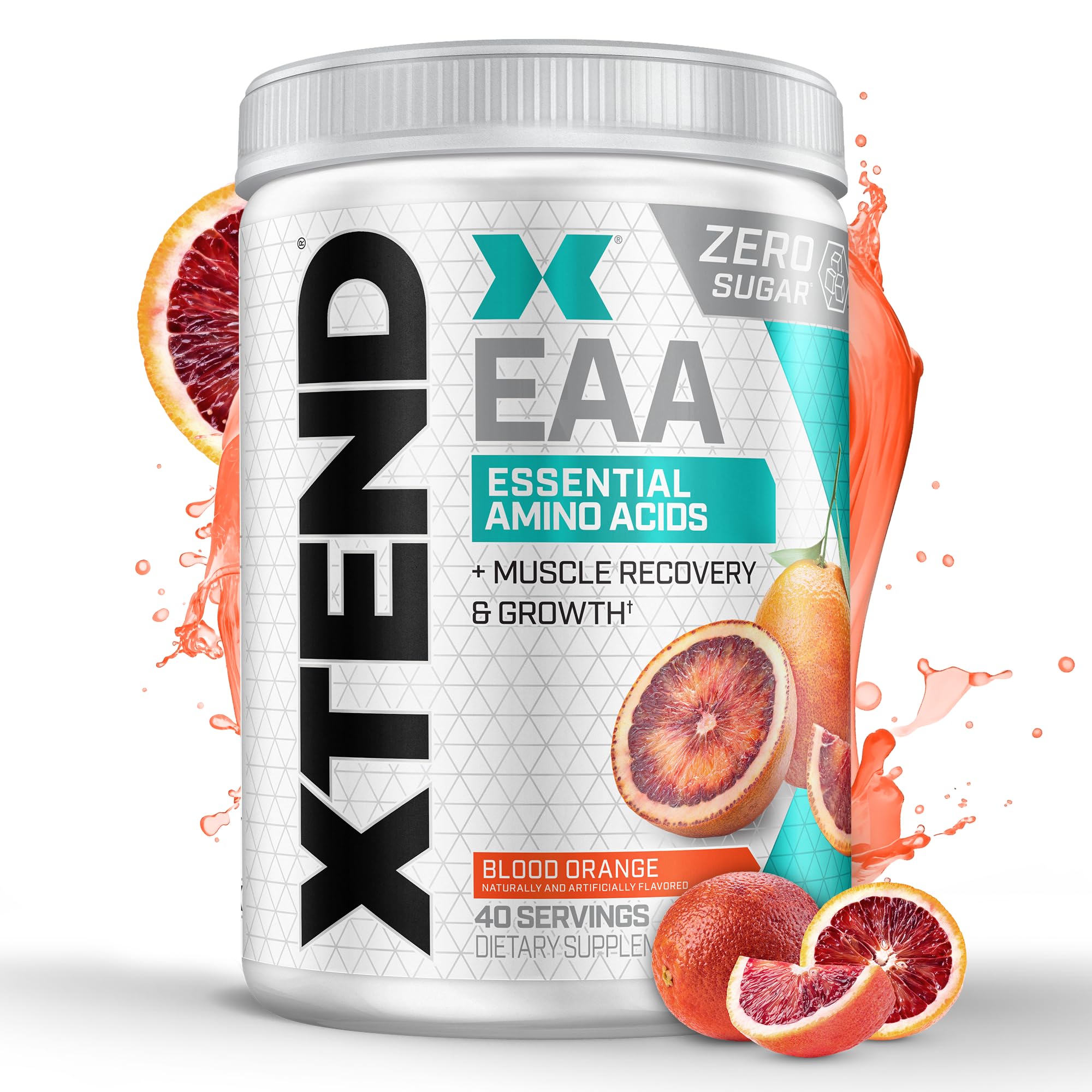 Xtend Scivation EAA + BCAA, polvo en botella, sabor naranja, apoyo a la recuperación muscular